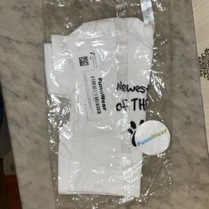 Baby White Bodysuit Dog Lover Family Pack 12 months